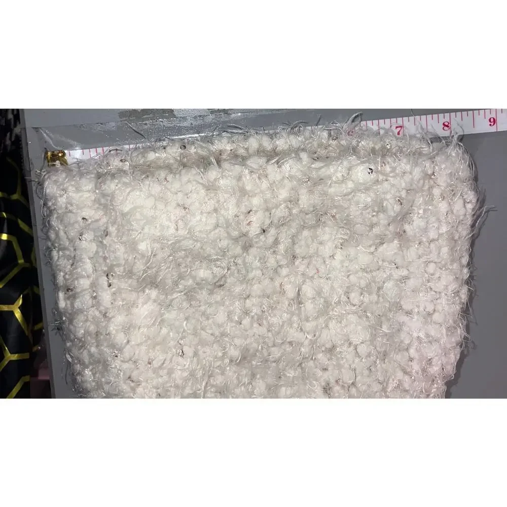 Old Navy Pastel Pom Eyelash Sequin Cableknit Beanie Thermal Lined Fairy Goth Y2K